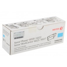 Картридж 106R02760 голубой для Xerox Phaser 6020 / 6022,  WorkCentre 6025 / 6027 оригинальный