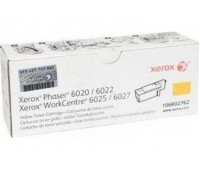 Картридж 106R02762 желтый для Xerox Phaser 6020 / 6022 ,WorkCentre 6025 / 6027 оригинальный