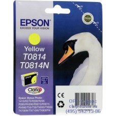 Картридж желтый Epson T0814 оригинальный 