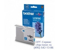 Картридж голубой Brother LC-970C оригинальный