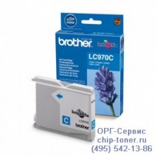 Картридж голубой Brother LC-970C оригинальный