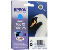 Картридж голубой Epson T0812 оригинальный