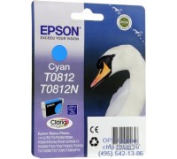 Картридж голубой Epson T0812 оригинальный