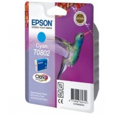 Картридж голубой Epson T0802 оригинальный