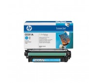 Картридж голубой HP Color LaserJet CP3520 / CP3525 / CP3525n / CP3525dn / CP3525x / CM3530 / CM3530fs оригинальный