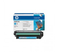 Картридж голубой HP Color LaserJet CP3520 / CP3525 / CP3525n / CP3525dn / CP3525x / CM3530 / CM3530fs оригинальный