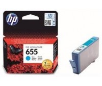 Картридж голубой струйный HP 655 оригинальный