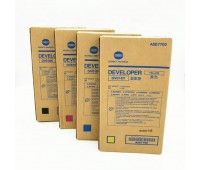 Комплект девелопера DV-616 для Konica Minolta bizhub PRESS C1100 / C1085,  AccurioPress C6085 / C6100 (черный, голубой, желтый, пурпурный) оригинальный