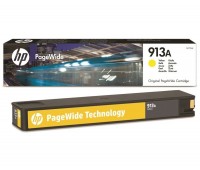 Картридж желтый HP 913A / F6T79AE для HP PageWide 377dw /  452dw Pro / 477dw Pro оригинальный