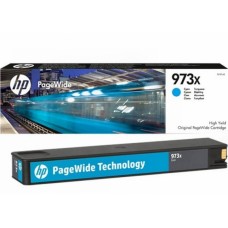 Картридж голубой HP 973X / F6T81AE повышенной емкости для HP PageWide 452dw Pro / 477dw Pro оригинальный