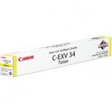 Картридж желтый C-EXV34Y для Canon IR ADVANCE C2220L,  C2220i,  C2030L,  C2030i,  C2025i,  C2020L,  C2020i оригинальный 