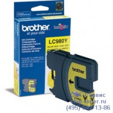 Картридж желтый Brother LC980Y оригинальный 