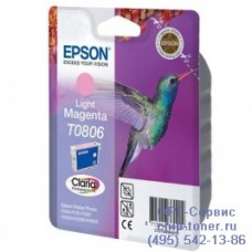 Картридж светло-пурпурный Epson T0806 оригинальный 