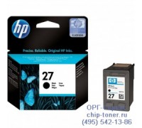 Картридж струйный черный HP 27 оригинальный