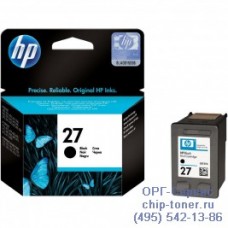 Картридж струйный черный HP 27 оригинальный