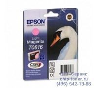 Картридж светло-пурпурный Epson T0816 оригинальный
